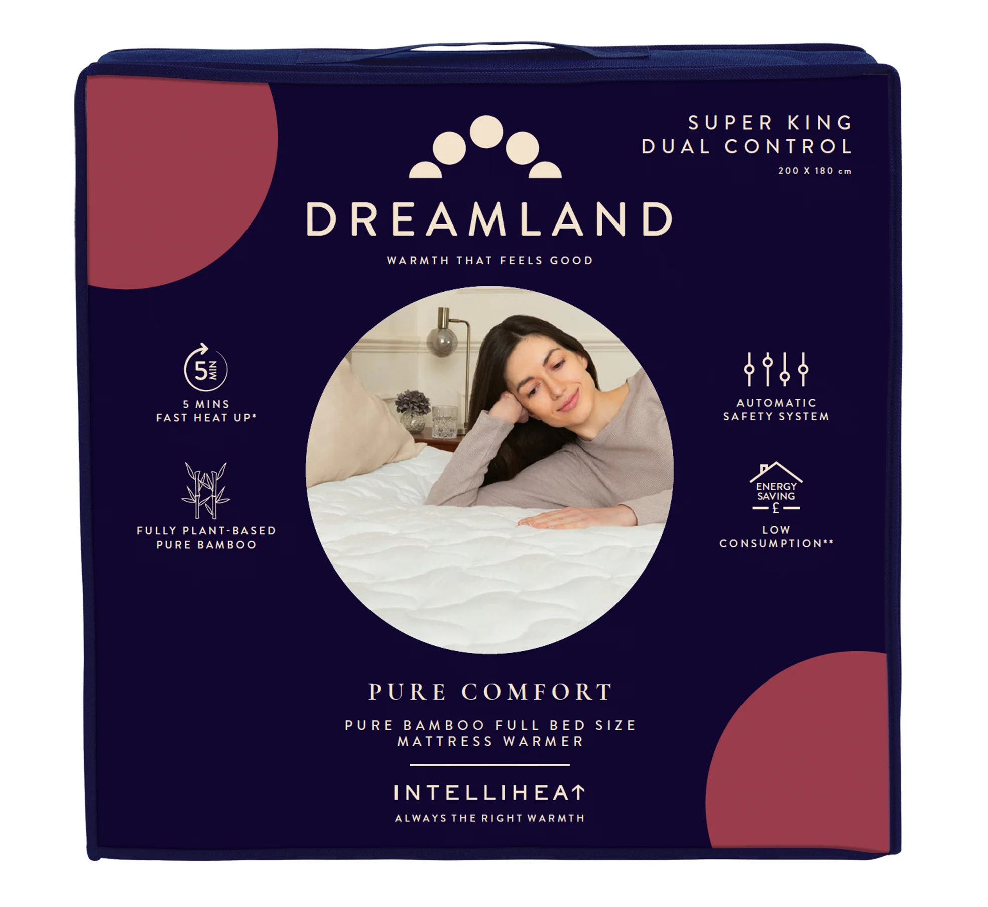 Pure Comfort Bamboo Plant-Based Textile Underblanket Super King Dual - Image 8